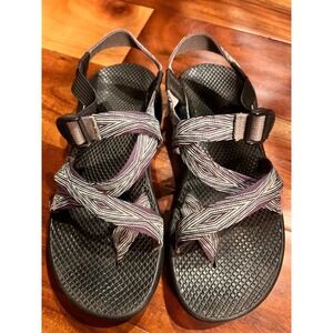 Chaco Pixel‎ Weave Purple Strap Outdoor Activewear. With Toe Loop Women's size 9